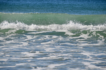 waves breaking on the Sunshine Coast, Queensland, Australia