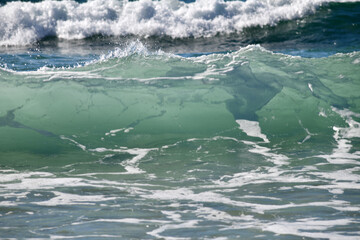 waves breaking on the Sunshine Coast, Queensland, Australia