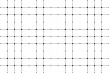 Geometric grid pattern composed by squares and dot intersections. Abstract seamless minimalist technology background