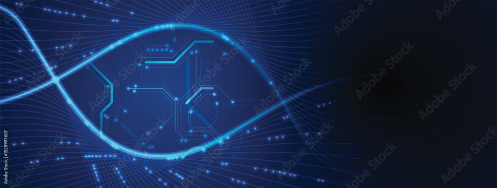 Aufkleber Abstract circuit technology computer technologies concept  background