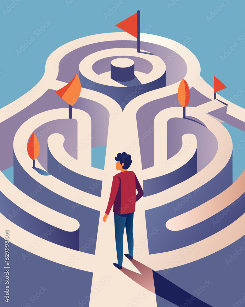 Poster as they continue to wander through the mind maze the person becomes more and more overwhelmed by the