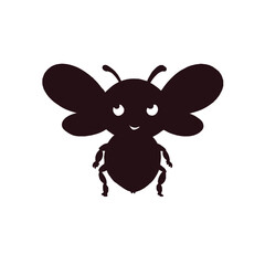 Cute cartoon bee character with cheese vector illustration