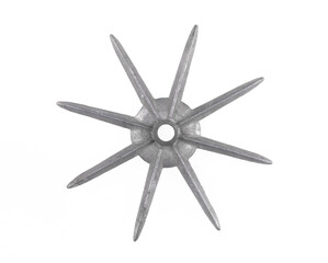 Obraz premium industrial metal pointed stars isolated on white background