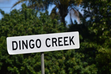 iconic sign for Dingo Creek
