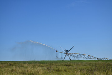 irrigator at work