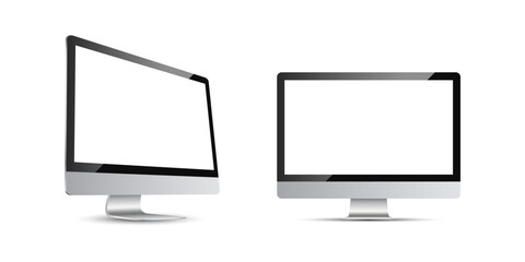 Modern screen vector device illustration.