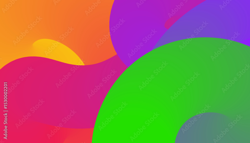 Poster colorful curve lines vector background