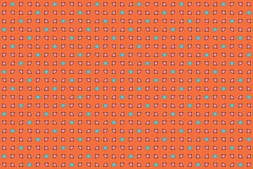 Seamless Symmetric Graphic Design Luxury Geometric Shape Perspective Decoration Art Textile Fashion Endless Visual Wallpaper Cloth Tile Fabric Template Texture Background Interior Digital Pattern.