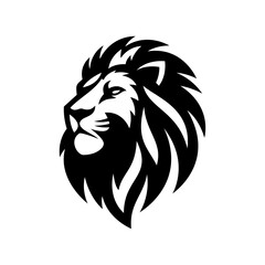 Lion Head Vector Logo. Royal Lion’s Crest Design Template.