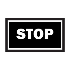 Stop Sign High-Resolution Vector Graphic for Safety and Warning