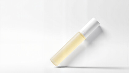 Essential oil roller mockup isolated on white background  