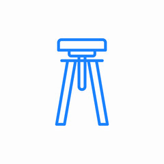 tripod stand icon sign vector