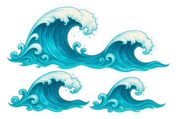 Olas de marea alta. Marea alta de mar con fondo transparente