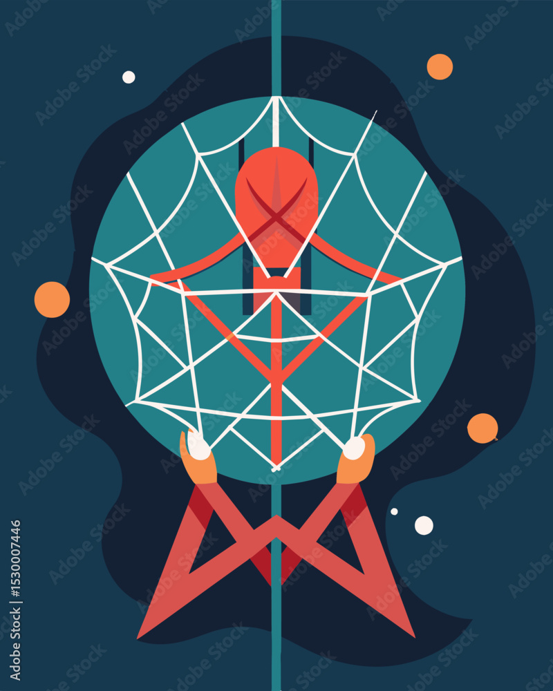Aufkleber the sticky strands of the stress web cling on tightly making it difficult to break free and find pea
