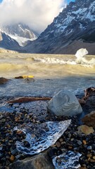 Icebergs on Laguna Torre, El Chalten, Argentina