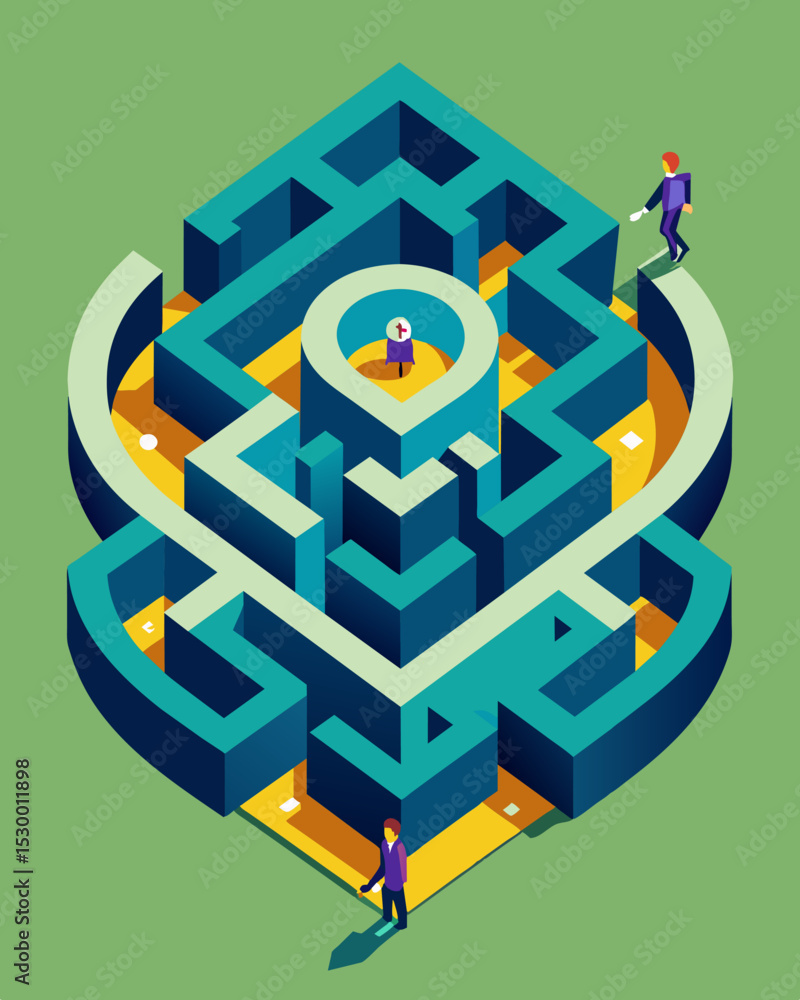 Poster the maze seems to never end with new challenges and obstacles constantly appearing to impede the ind
