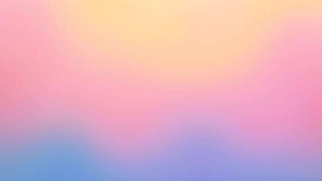 Colorful abstract gradient background with soft waves in vibrant hues of pink, yellow, and blue