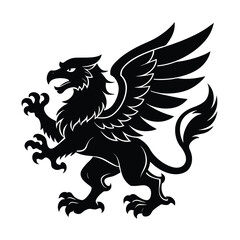 Griffin in Ancient Mythology Style vector illustration