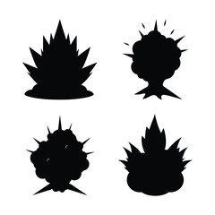 fire icons set vector illustration on white background