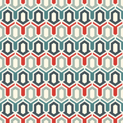 Seamless ethnic vector. Tribal wallpaper. Arrows ornament. Folk pattern. Geometric backdrop. Mosaics motif. Grid background. Textile print. Ethnical web design. Abstract image