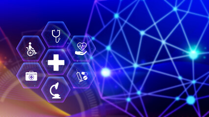 Health care and medical insurance concept. Access to welfare health, health insurance business. protection health, family medicine concept.