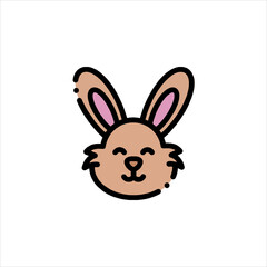 vector illustration of a rabbit