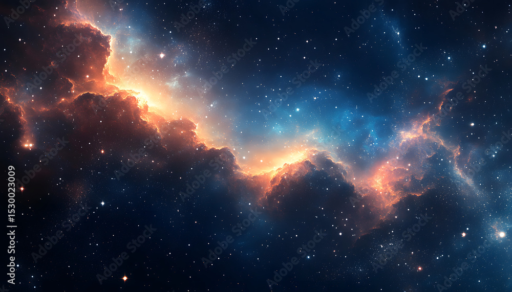 Wall mural abstract space background
