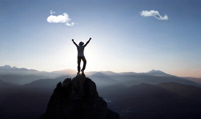 The peak happiness of a successful person