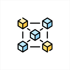 Fototapeta premium abstract 3d cubes