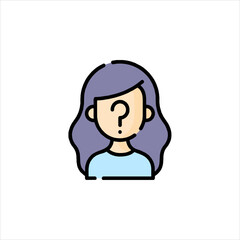 vector illustration of a woman