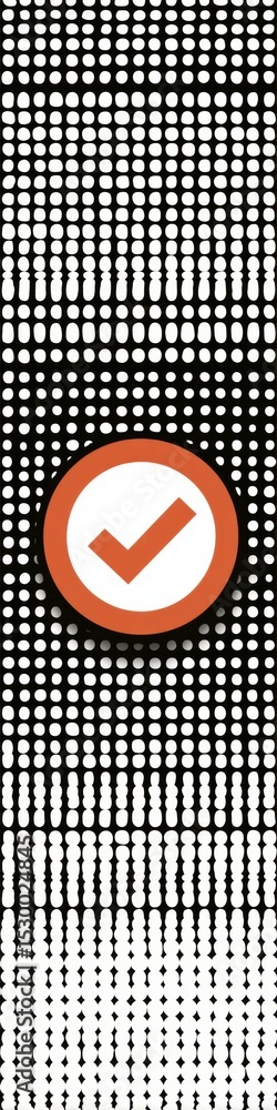 Poster Retro Error Icon Displayed on a Dotted Grid Interface With Upper Zone Clear Space for Clarity and Focus