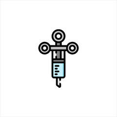 vector illustration of a black and white icon