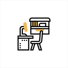 vector illustration of a cartoon house