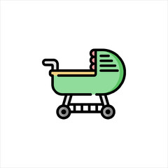 baby carriage vector illustration