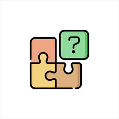 vector puzzle icon