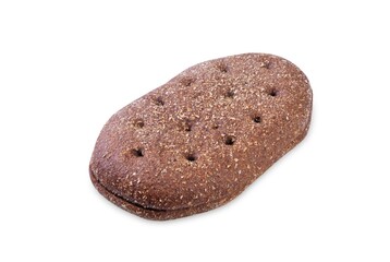 Rye bread on a white isolated background