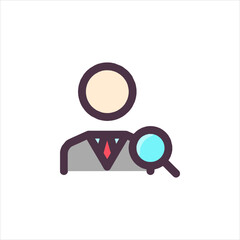 vector illustration of a magnifying glass