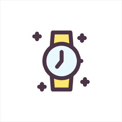 vector illustration of a clock