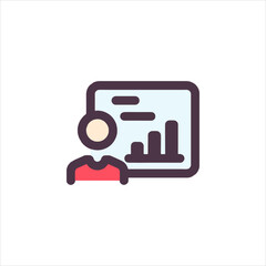 flat icon with shadow vector eps 10