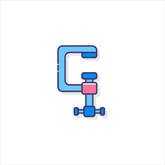 vector illustration of a chrome faucet