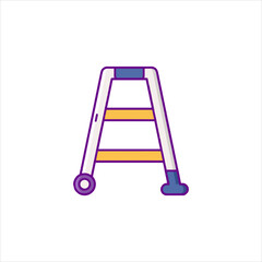 ladder on a white background