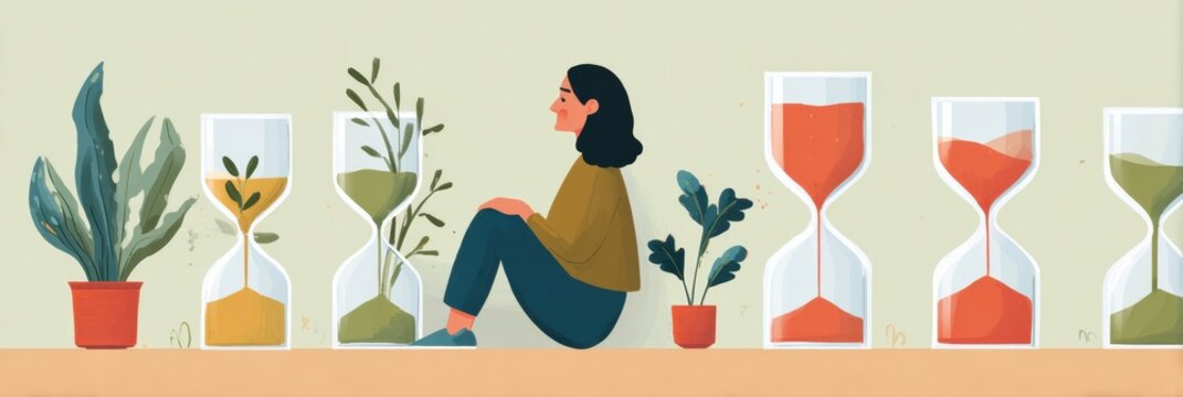 Explore Effective Self-Discipline Tips for Personal Growth and Daily Improvement Through Visual Representations of Time Management and Self-Care