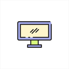 monitor with arrow