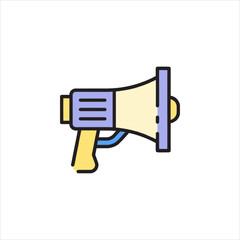 vector illustration of a megaphone