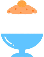 여름 간식 디저트 빙수 과일빙수 귤 빙수 오렌지빙수 한라봉 레드향 천혜향 우유 빙수 일러스트