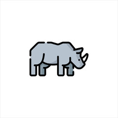 rhino vector illustration