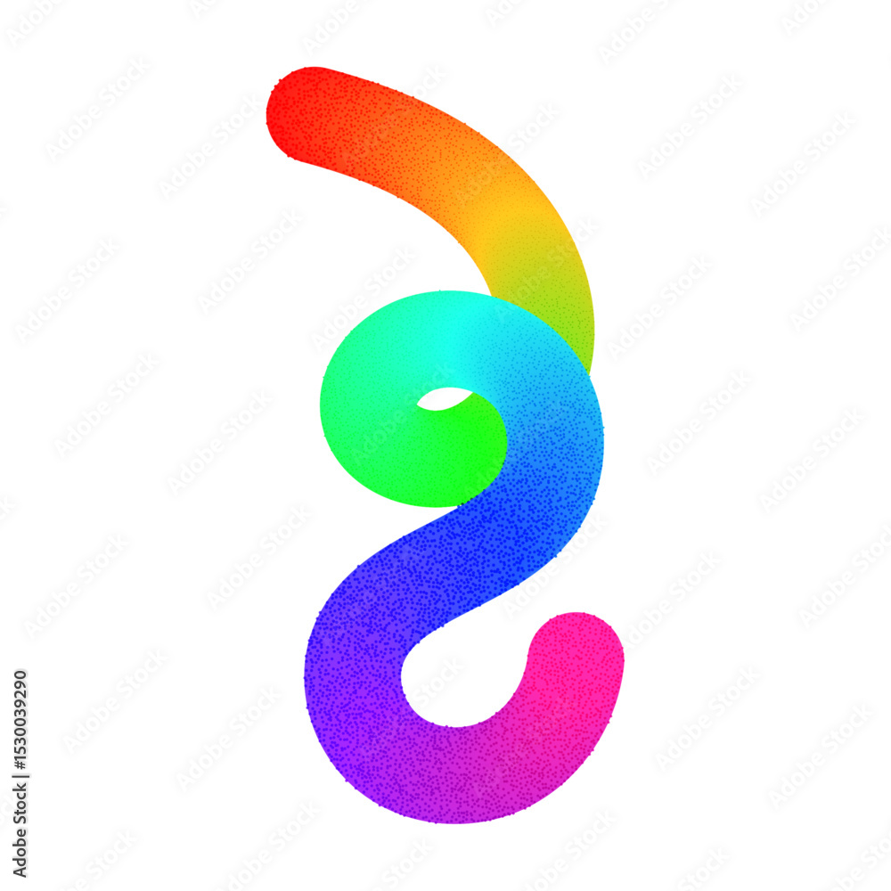 Poster abstract wavy gradient background with colorful squiggle lines, neon ribbon shapes, fluid swirl patt