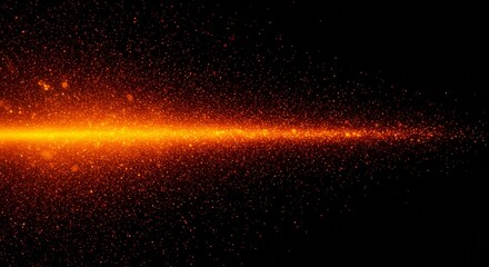 Abstract Orange Spark Background with Glitter Texture and Shiny Effect