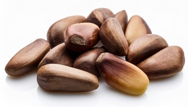 organic pine nuts isolated on white background perfect culinary ingredient for healthy cooking ideal for vegetarian gourmet recipes and mediterranean cuisine