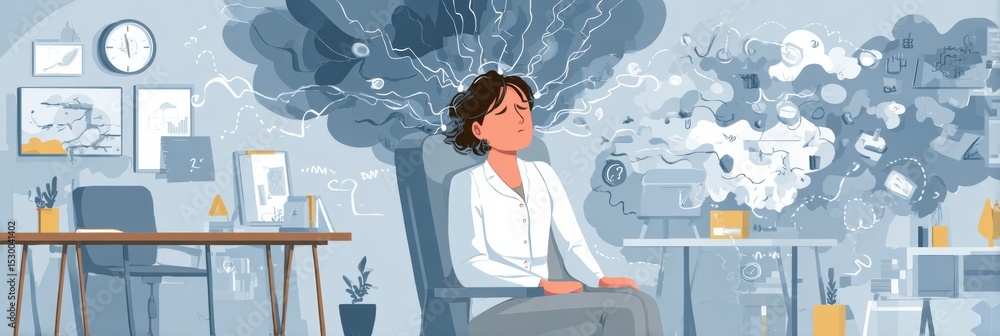 Poster explore burnout signs and practical prevention tips in a visually engaging mental health infographic